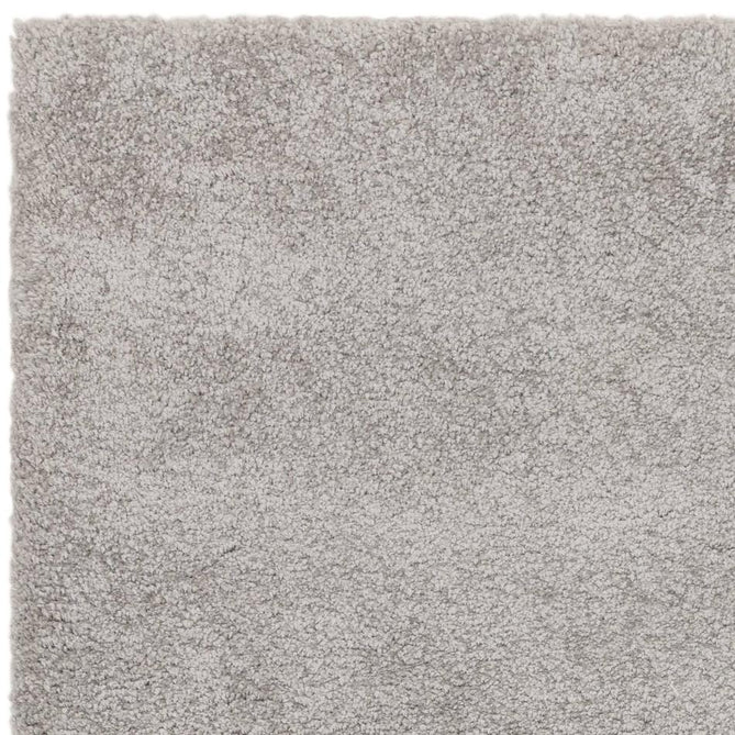 Atlas Plush Plain Soft Polypropylene Shaggy Silver Rug-Asiatic Carpets-Rug Love - The Most Loved Rug Store