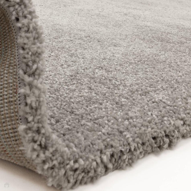 Atlas Plush Plain Soft Polypropylene Shaggy Silver Rug-Asiatic Carpets-Rug Love - The Most Loved Rug Store