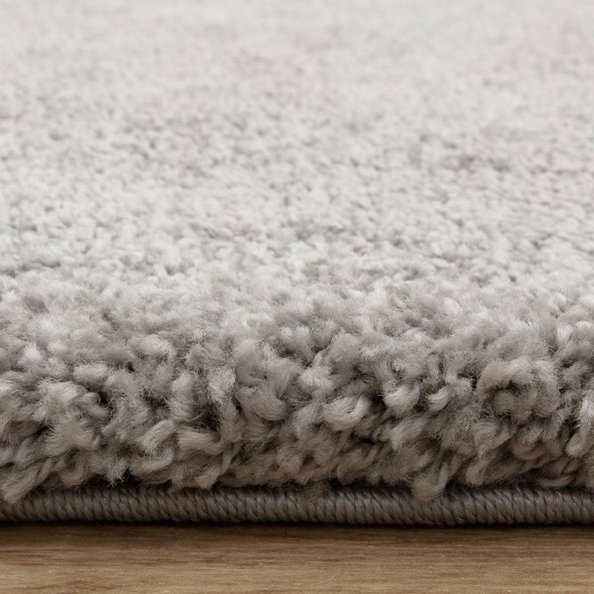 Atlas Plush Plain Soft Polypropylene Shaggy Silver Rug-Asiatic Carpets-Rug Love - The Most Loved Rug Store