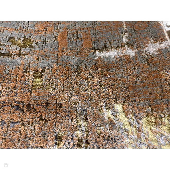 Aurora AU01 Dune Modern Abstract Distressed Marbled Metallic Shimmer Textured High-Density Soft Smooth Low Profile Polyblend Short-Pile Bronze/Gold/Rust Terracotta/Beige/Grey/Cream Rug-Asiatic Carpets-Rug Love - The Most Loved Rug Store