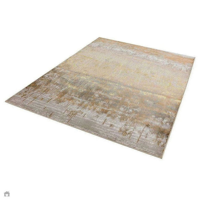 Aurora AU01 Dune Modern Abstract Distressed Marbled Metallic Shimmer Textured High-Density Soft Smooth Low Profile Polyblend Short-Pile Bronze/Gold/Rust Terracotta/Beige/Grey/Cream Rug-Asiatic Carpets-Rug Love - The Most Loved Rug Store