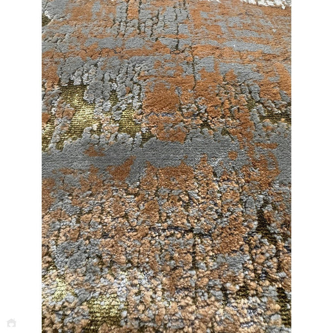Aurora AU01 Dune Modern Abstract Distressed Marbled Metallic Shimmer Textured High-Density Soft Smooth Low Profile Polyblend Short-Pile Bronze/Gold/Rust Terracotta/Beige/Grey/Cream Rug-Asiatic Carpets-Rug Love - The Most Loved Rug Store
