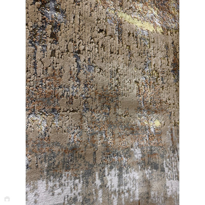 Aurora AU01 Dune Modern Abstract Distressed Marbled Metallic Shimmer Textured High-Density Soft Smooth Low Profile Polyblend Short-Pile Bronze/Gold/Rust Terracotta/Beige/Grey/Cream Rug-Asiatic Carpets-Rug Love - The Most Loved Rug Store