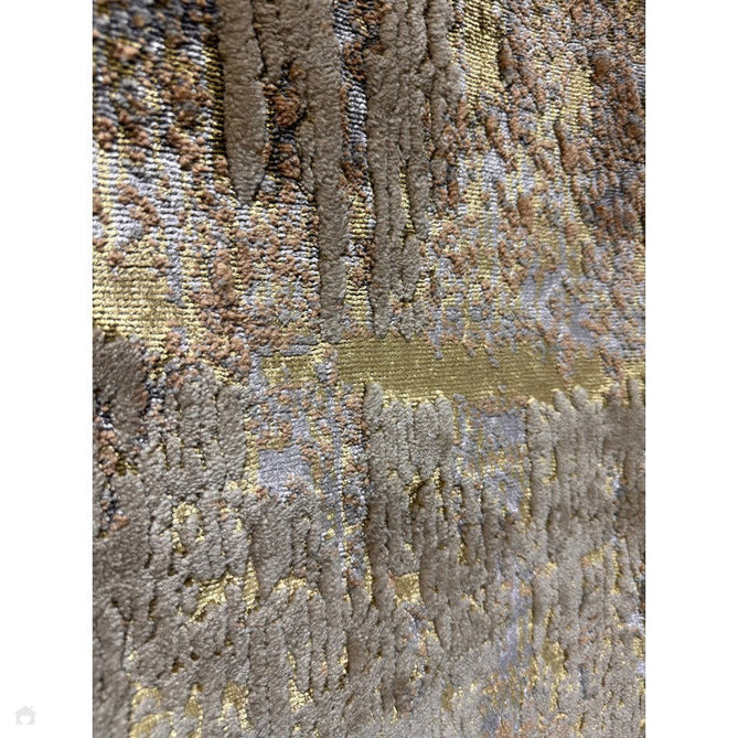 Aurora AU01 Dune Modern Abstract Distressed Marbled Metallic Shimmer Textured High-Density Soft Smooth Low Profile Polyblend Short-Pile Bronze/Gold/Rust Terracotta/Beige/Grey/Cream Rug-Asiatic Carpets-Rug Love - The Most Loved Rug Store