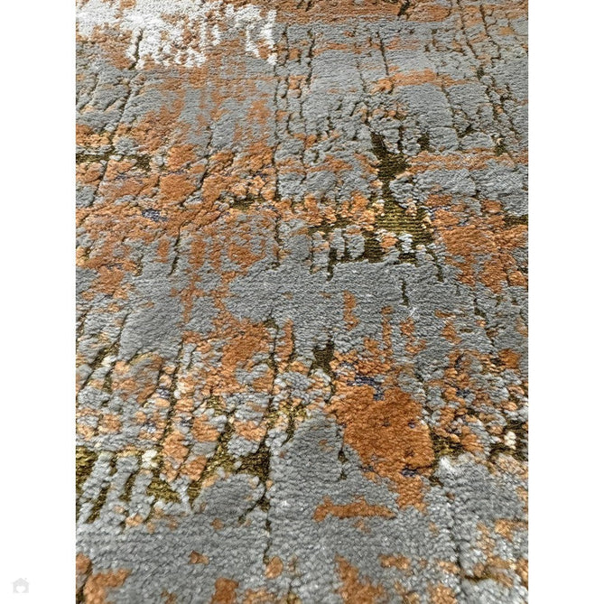 Aurora AU01 Dune Modern Abstract Distressed Marbled Metallic Shimmer Textured High-Density Soft Smooth Low Profile Polyblend Short-Pile Bronze/Gold/Rust Terracotta/Beige/Grey/Cream Rug-Asiatic Carpets-Rug Love - The Most Loved Rug Store