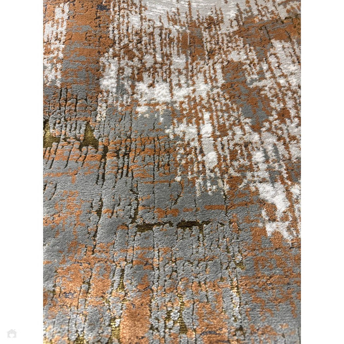 Aurora AU01 Dune Modern Abstract Distressed Marbled Metallic Shimmer Textured High-Density Soft Smooth Low Profile Polyblend Short-Pile Bronze/Gold/Rust Terracotta/Beige/Grey/Cream Rug-Asiatic Carpets-Rug Love - The Most Loved Rug Store