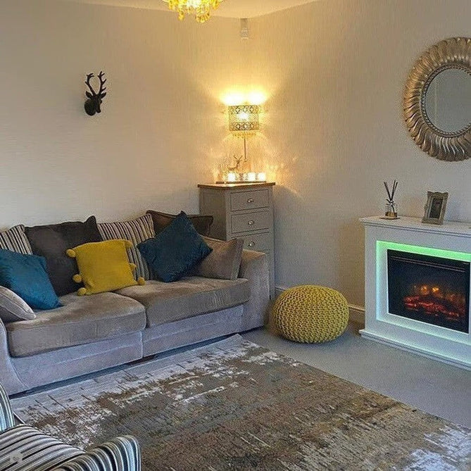 Aurora AU01 Dune Modern Abstract Distressed Marbled Metallic Shimmer Textured High-Density Soft Smooth Low Profile Polyblend Short-Pile Bronze/Gold/Rust Terracotta/Beige/Grey/Cream Rug-Asiatic Carpets-Rug Love - The Most Loved Rug Store