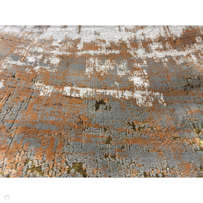 Aurora AU01 Dune Modern Abstract Distressed Marbled Metallic Shimmer Textured High-Density Soft Smooth Low Profile Polyblend Short-Pile Bronze/Gold/Rust Terracotta/Beige/Grey/Cream Rug-Asiatic Carpets-Rug Love - The Most Loved Rug Store