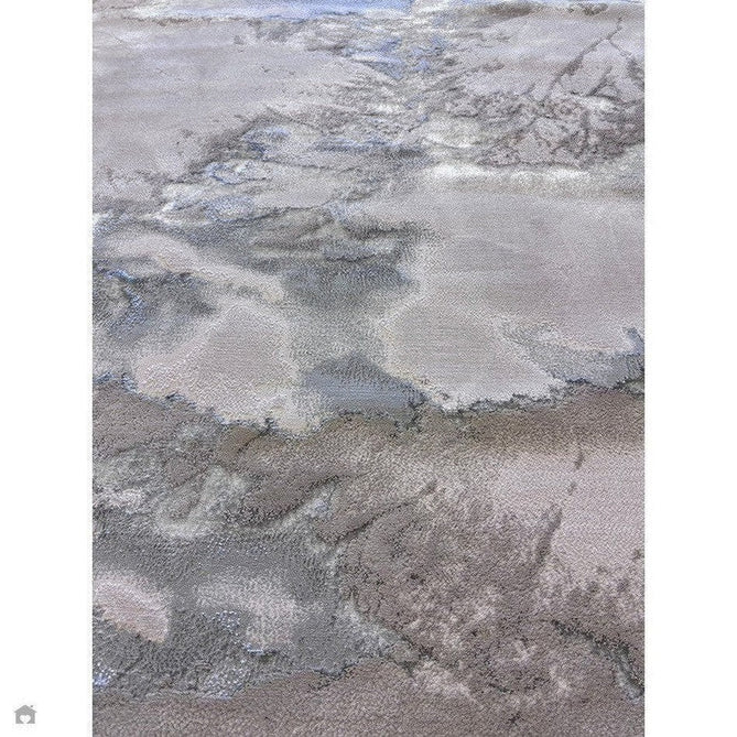 Aurora AU02 Cloud Modern Abstract Distressed Marbled Metallic Shimmer Textured High-Density Soft Smooth Low Profile Polyblend Short-Pile Grey/Beige/Silver/Cream/White Rug-Asiatic Carpets-Rug Love - The Most Loved Rug Store