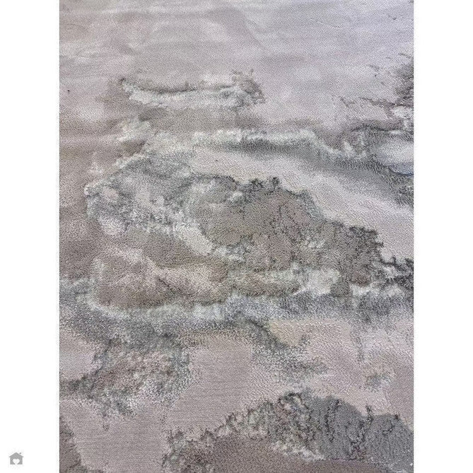 Aurora AU02 Cloud Modern Abstract Distressed Marbled Metallic Shimmer Textured High-Density Soft Smooth Low Profile Polyblend Short-Pile Grey/Beige/Silver/Cream/White Rug-Asiatic Carpets-Rug Love - The Most Loved Rug Store