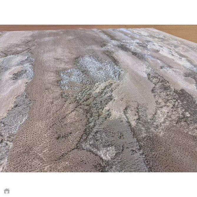 Aurora AU02 Cloud Modern Abstract Distressed Marbled Metallic Shimmer Textured High-Density Soft Smooth Low Profile Polyblend Short-Pile Grey/Beige/Silver/Cream/White Rug-Asiatic Carpets-Rug Love - The Most Loved Rug Store