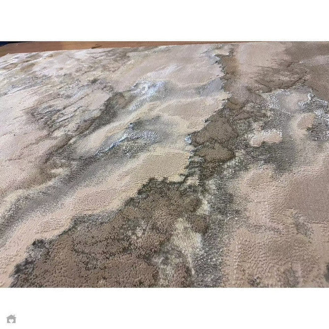 Aurora AU02 Cloud Modern Abstract Distressed Marbled Metallic Shimmer Textured High-Density Soft Smooth Low Profile Polyblend Short-Pile Grey/Beige/Silver/Cream/White Rug-Asiatic Carpets-Rug Love - The Most Loved Rug Store