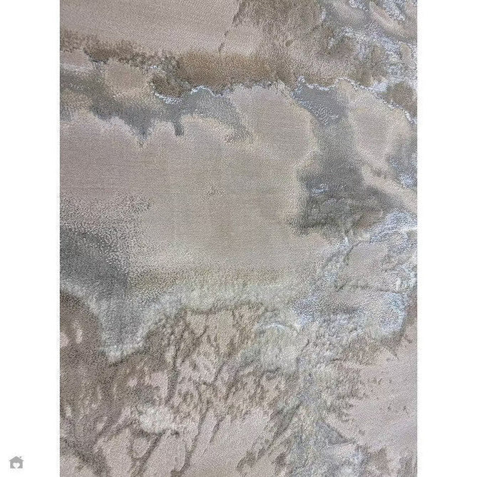 Aurora AU02 Cloud Modern Abstract Distressed Marbled Metallic Shimmer Textured High-Density Soft Smooth Low Profile Polyblend Short-Pile Grey/Beige/Silver/Cream/White Rug-Asiatic Carpets-Rug Love - The Most Loved Rug Store