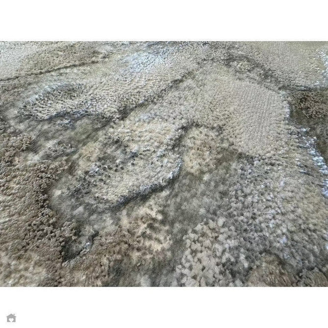 Aurora AU02 Cloud Modern Abstract Distressed Marbled Metallic Shimmer Textured High-Density Soft Smooth Low Profile Polyblend Short-Pile Grey/Beige/Silver/Cream/White Rug-Asiatic Carpets-Rug Love - The Most Loved Rug Store