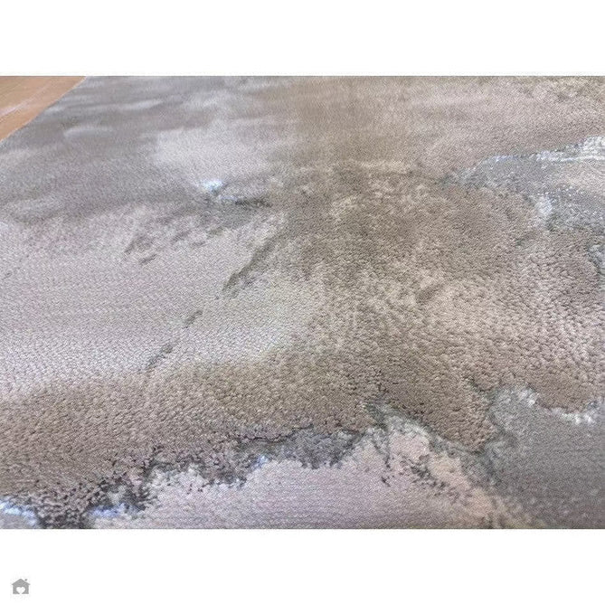 Aurora AU02 Cloud Modern Abstract Distressed Marbled Metallic Shimmer Textured High-Density Soft Smooth Low Profile Polyblend Short-Pile Grey/Beige/Silver/Cream/White Rug-Asiatic Carpets-Rug Love - The Most Loved Rug Store