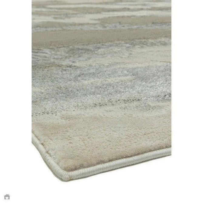 Aurora AU02 Cloud Modern Abstract Distressed Marbled Metallic Shimmer Textured High-Density Soft Smooth Low Profile Polyblend Short-Pile Grey/Beige/Silver/Cream/White Rug-Asiatic Carpets-Rug Love - The Most Loved Rug Store