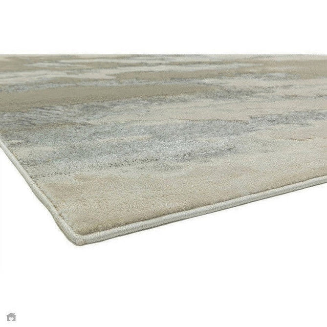Aurora AU02 Cloud Modern Abstract Distressed Marbled Metallic Shimmer Textured High-Density Soft Smooth Low Profile Polyblend Short-Pile Grey/Beige/Silver/Cream/White Rug-Asiatic Carpets-Rug Love - The Most Loved Rug Store