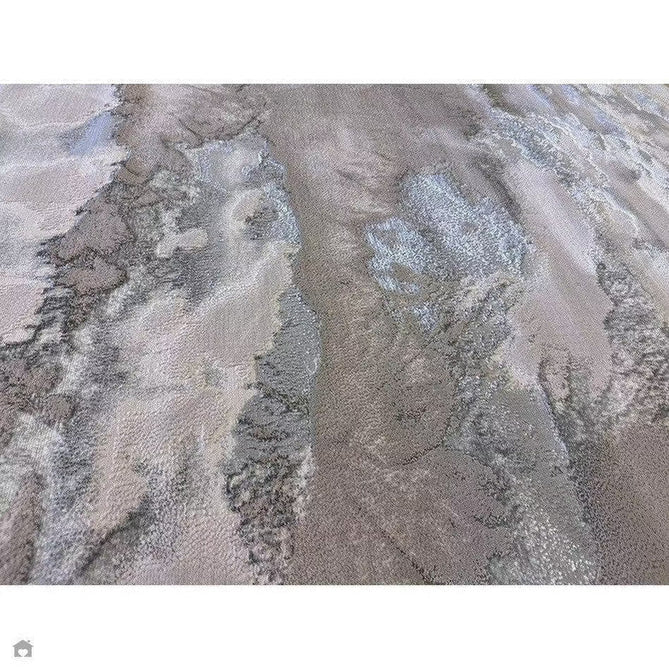 Aurora AU02 Cloud Modern Abstract Distressed Marbled Metallic Shimmer Textured High-Density Soft Smooth Low Profile Polyblend Short-Pile Grey/Beige/Silver/Cream/White Rug-Asiatic Carpets-Rug Love - The Most Loved Rug Store