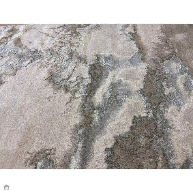 Aurora AU02 Cloud Modern Abstract Distressed Marbled Metallic Shimmer Textured High-Density Soft Smooth Low Profile Polyblend Short-Pile Grey/Beige/Silver/Cream/White Rug-Asiatic Carpets-Rug Love - The Most Loved Rug Store