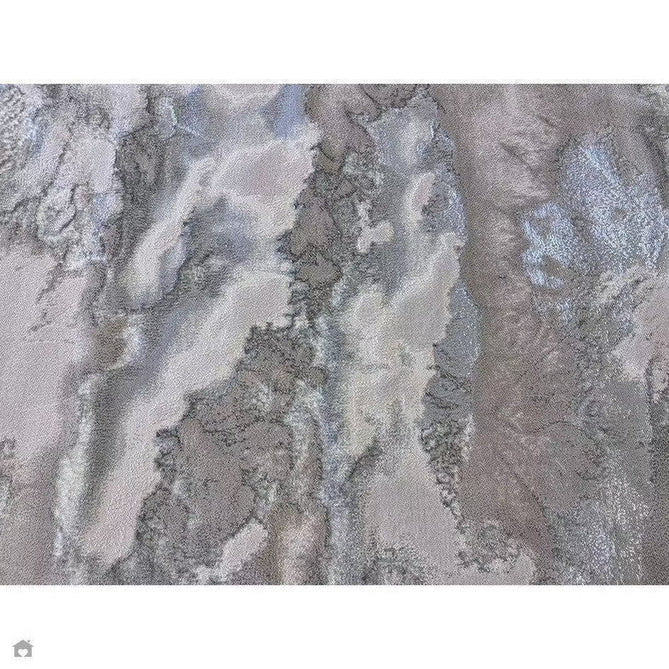 Aurora AU02 Cloud Modern Abstract Distressed Marbled Metallic Shimmer Textured High-Density Soft Smooth Low Profile Polyblend Short-Pile Grey/Beige/Silver/Cream/White Rug-Asiatic Carpets-Rug Love - The Most Loved Rug Store