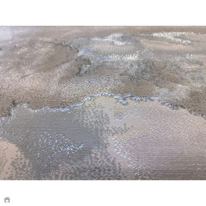 Aurora AU02 Cloud Modern Abstract Distressed Marbled Metallic Shimmer Textured High-Density Soft Smooth Low Profile Polyblend Short-Pile Grey/Beige/Silver/Cream/White Rug-Asiatic Carpets-Rug Love - The Most Loved Rug Store