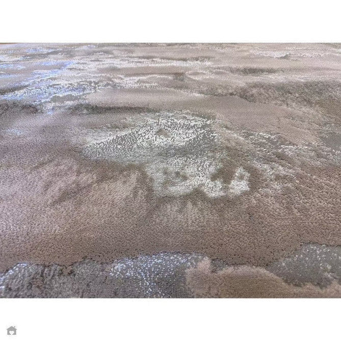 Aurora AU02 Cloud Modern Abstract Distressed Marbled Metallic Shimmer Textured High-Density Soft Smooth Low Profile Polyblend Short-Pile Grey/Beige/Silver/Cream/White Rug-Asiatic Carpets-Rug Love - The Most Loved Rug Store