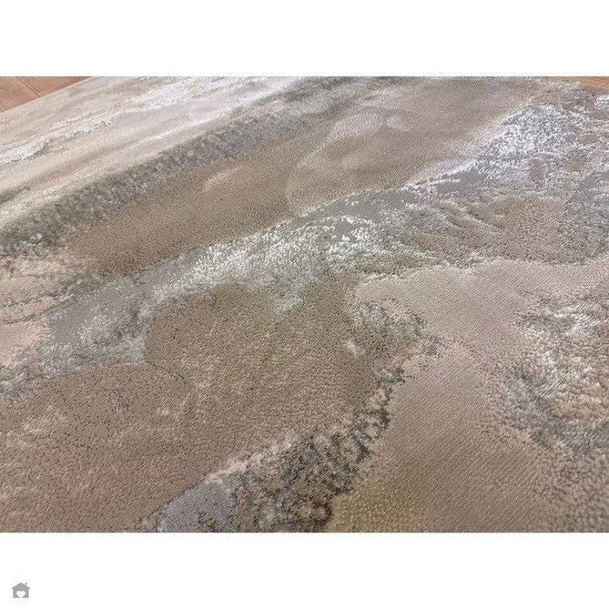 Aurora AU02 Cloud Modern Abstract Distressed Marbled Metallic Shimmer Textured High-Density Soft Smooth Low Profile Polyblend Short-Pile Grey/Beige/Silver/Cream/White Rug-Asiatic Carpets-Rug Love - The Most Loved Rug Store