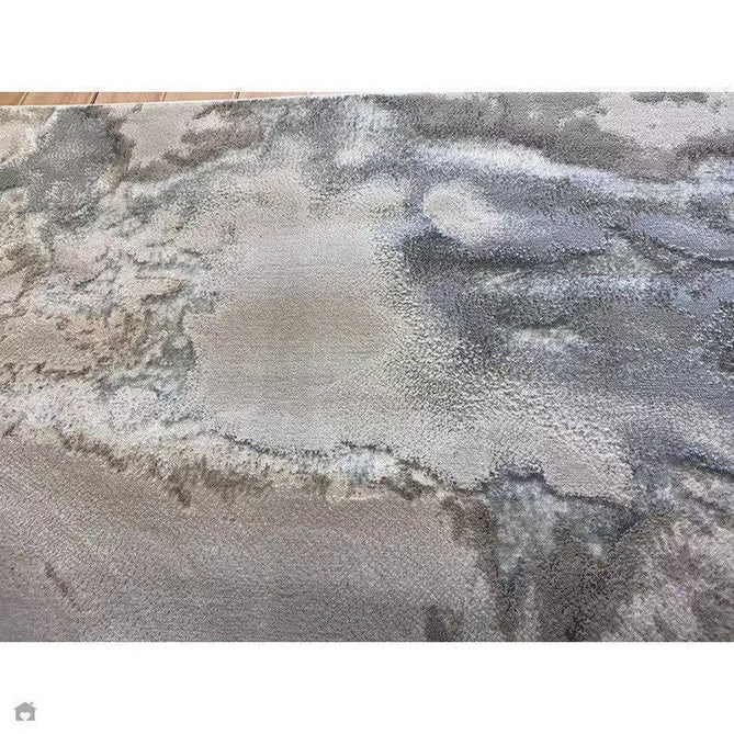 Aurora AU02 Cloud Modern Abstract Distressed Marbled Metallic Shimmer Textured High-Density Soft Smooth Low Profile Polyblend Short-Pile Grey/Beige/Silver/Cream/White Rug-Asiatic Carpets-Rug Love - The Most Loved Rug Store