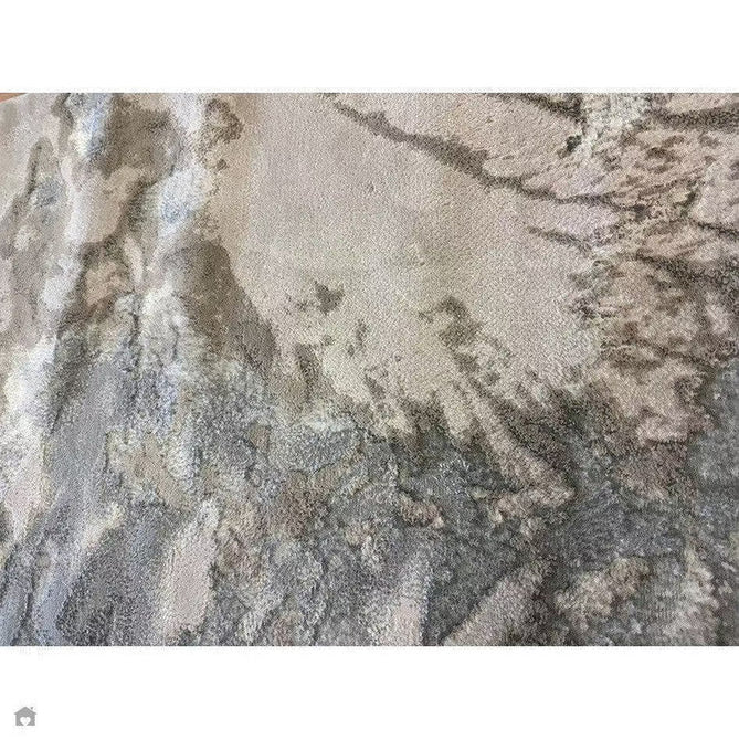 Aurora AU02 Cloud Modern Abstract Distressed Marbled Metallic Shimmer Textured High-Density Soft Smooth Low Profile Polyblend Short-Pile Grey/Beige/Silver/Cream/White Rug-Asiatic Carpets-Rug Love - The Most Loved Rug Store