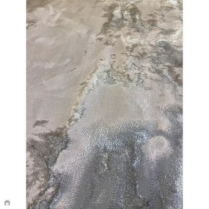 Aurora AU02 Cloud Modern Abstract Distressed Marbled Metallic Shimmer Textured High-Density Soft Smooth Low Profile Polyblend Short-Pile Grey/Beige/Silver/Cream/White Rug-Asiatic Carpets-Rug Love - The Most Loved Rug Store