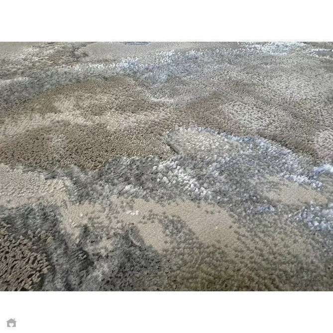 Aurora AU02 Cloud Modern Abstract Distressed Marbled Metallic Shimmer Textured High-Density Soft Smooth Low Profile Polyblend Short-Pile Grey/Beige/Silver/Cream/White Rug-Asiatic Carpets-Rug Love - The Most Loved Rug Store