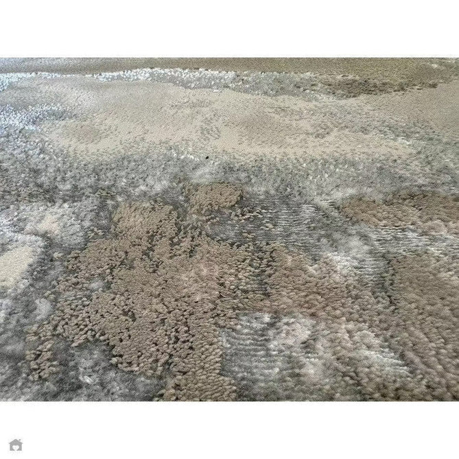 Aurora AU02 Cloud Modern Abstract Distressed Marbled Metallic Shimmer Textured High-Density Soft Smooth Low Profile Polyblend Short-Pile Grey/Beige/Silver/Cream/White Rug-Asiatic Carpets-Rug Love - The Most Loved Rug Store