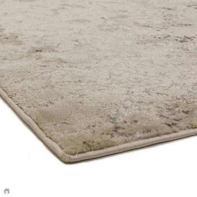 Aurora AU03 Solar Modern Abstract Distressed Marbled Metallic Shimmer Textured High-Density Soft Smooth Low Profile Polyblend Short-Pile Silver/Grey/Charcoal/Beige/Cream Runner-Asiatic Carpets-Rug Love - The Most Loved Rug Store