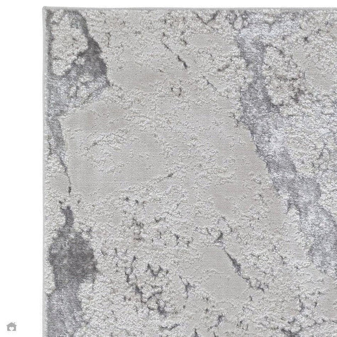 Aurora AU03 Solar Modern Abstract Distressed Marbled Metallic Shimmer Textured High-Density Soft Smooth Low Profile Short-Pile Silver/Beige/Grey/Cream Rug-Asiatic Carpets-Rug Love - The Most Loved Rug Store