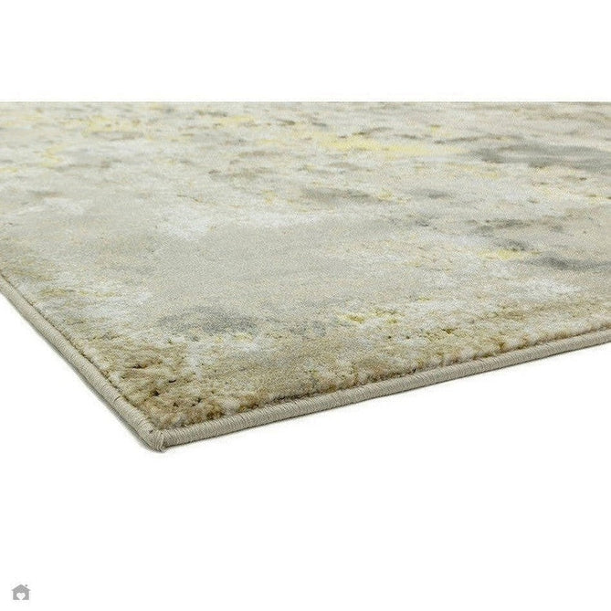 Aurora AU04 Galaxy Modern Abstract Distressed Marbled Metallic Shimmer Textured High-Density Soft Smooth Low Profile Polyblend Short-Pile Beige/Gold/Silver/Charcoal Grey/Cream Rug-Asiatic Carpets-Rug Love - The Most Loved Rug Store