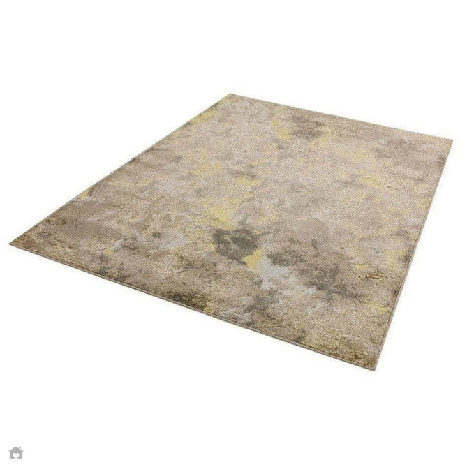 Aurora AU04 Galaxy Modern Abstract Distressed Marbled Metallic Shimmer Textured High-Density Soft Smooth Low Profile Polyblend Short-Pile Beige/Gold/Silver/Charcoal Grey/Cream Rug-Asiatic Carpets-Rug Love - The Most Loved Rug Store