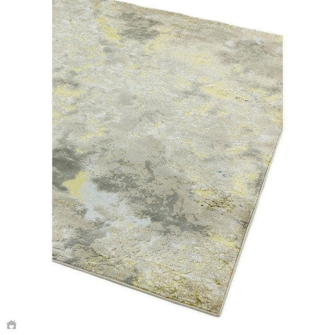 Aurora AU04 Galaxy Modern Abstract Distressed Marbled Metallic Shimmer Textured High-Density Soft Smooth Low Profile Polyblend Short-Pile Beige/Gold/Silver/Charcoal Grey/Cream Rug-Asiatic Carpets-Rug Love - The Most Loved Rug Store
