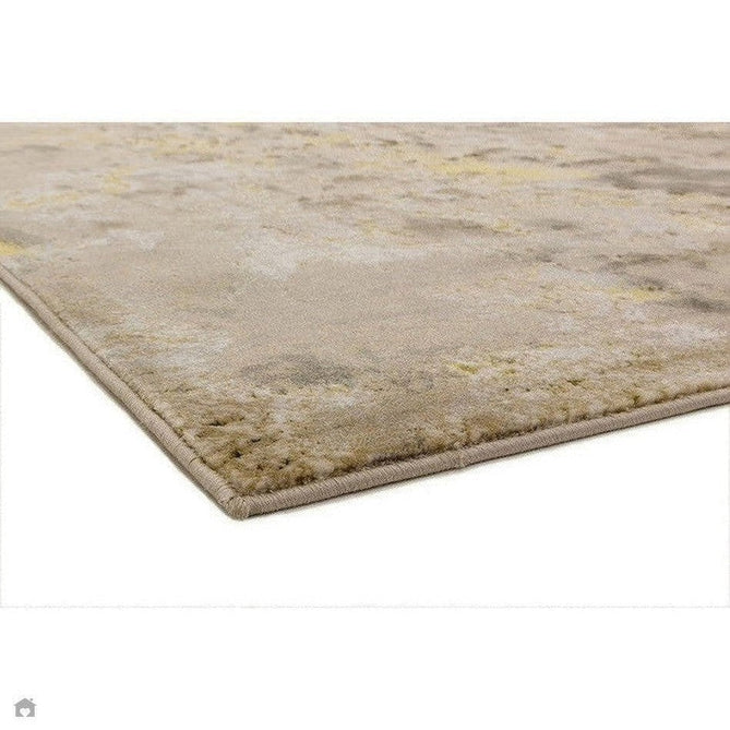 Aurora AU04 Galaxy Modern Abstract Distressed Marbled Metallic Shimmer Textured High-Density Soft Smooth Low Profile Polyblend Short-Pile Beige/Gold/Silver/Charcoal Grey/Cream Rug-Asiatic Carpets-Rug Love - The Most Loved Rug Store