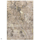 Aurora AU04 Galaxy Modern Abstract Distressed Marbled Metallic Shimmer Textured High-Density Soft Smooth Low Profile Polyblend Short-Pile Beige/Gold/Silver/Charcoal Grey/Cream Rug