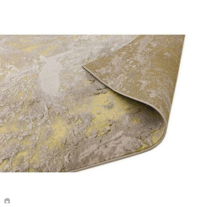 Aurora AU06 Lustre Modern Abstract Distressed Marbled Metallic Shimmer Textured High-Density Soft Smooth Low Profile Polyblend Short-Pile Silver/Gold/Beige/Cream/Pale Grey Rug-Asiatic Carpets-Rug Love - The Most Loved Rug Store