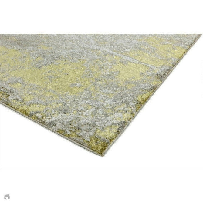 Aurora AU06 Lustre Modern Abstract Distressed Marbled Metallic Shimmer Textured High-Density Soft Smooth Low Profile Polyblend Short-Pile Silver/Gold/Beige/Cream/Pale Grey Rug-Asiatic Carpets-Rug Love - The Most Loved Rug Store