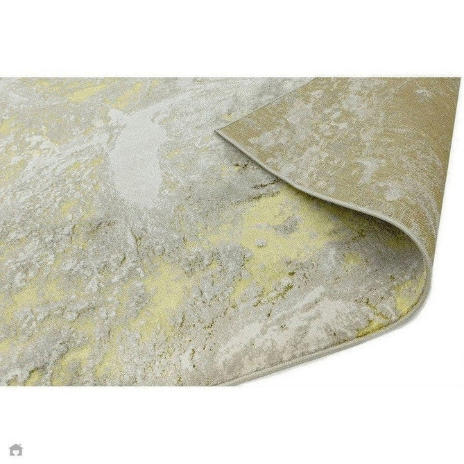 Aurora AU06 Lustre Modern Abstract Distressed Marbled Metallic Shimmer Textured High-Density Soft Smooth Low Profile Polyblend Short-Pile Silver/Gold/Beige/Cream/Pale Grey Rug-Asiatic Carpets-Rug Love - The Most Loved Rug Store