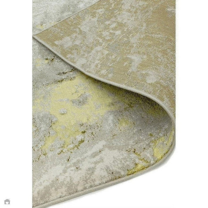Aurora AU06 Lustre Modern Abstract Distressed Marbled Metallic Shimmer Textured High-Density Soft Smooth Low Profile Polyblend Short-Pile Silver/Gold/Beige/Cream/Pale Grey Rug-Asiatic Carpets-Rug Love - The Most Loved Rug Store