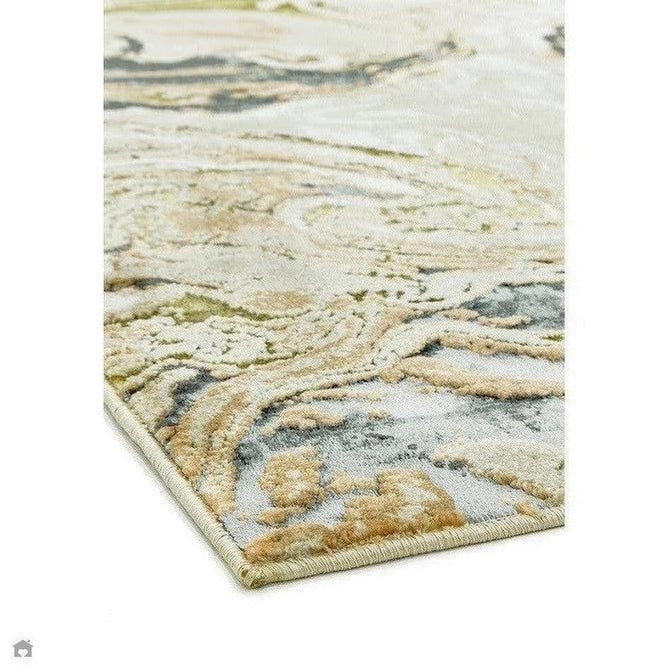 Aurora AU08 Marble Modern Abstract Distressed Marbled Metallic Shimmer Textured High-Density Soft Smooth Low Profile Polyblend Short-Pile Beige/Gold/Grey/Bronze/Cream/Black Rug-Asiatic Carpets-Rug Love - The Most Loved Rug Store