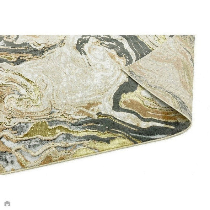 Aurora AU08 Marble Modern Abstract Distressed Marbled Metallic Shimmer Textured High-Density Soft Smooth Low Profile Polyblend Short-Pile Beige/Gold/Grey/Bronze/Cream/Black Rug-Asiatic Carpets-Rug Love - The Most Loved Rug Store