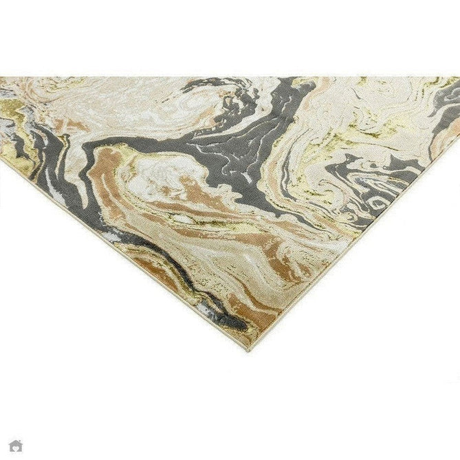 Aurora AU08 Marble Modern Abstract Distressed Marbled Metallic Shimmer Textured High-Density Soft Smooth Low Profile Polyblend Short-Pile Beige/Gold/Grey/Bronze/Cream/Black Rug-Asiatic Carpets-Rug Love - The Most Loved Rug Store