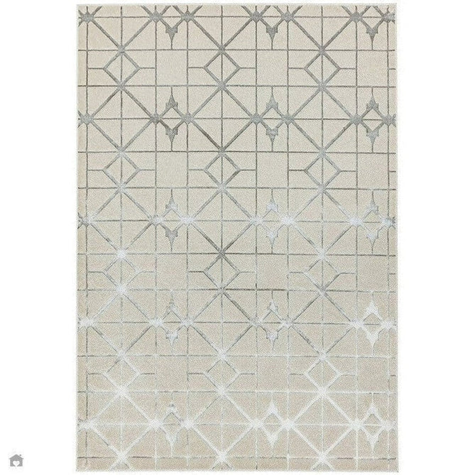 Aurora AU11 Lattice Modern Abstract Distressed Marbled Metallic Shimmer Textured High-Density Soft Smooth Low Profile Short-Pile Silver/Grey/White Rug-Asiatic Carpets-Rug Love - The Most Loved Rug Store