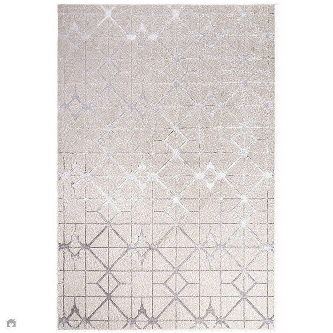 Aurora AU11 Lattice Modern Abstract Distressed Marbled Metallic Shimmer Textured High-Density Soft Smooth Low Profile Short-Pile Silver/Grey/White Rug-Asiatic Carpets-Rug Love - The Most Loved Rug Store