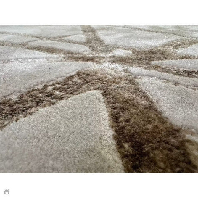 Aurora AU13 Mica Modern Geometric Distressed Metallic Shimmer Textured High-Density Soft Smooth Low Profile Polyblend Short-Pile Beige/Brown/Champagne/Taupe Rug-Asiatic Carpets-Rug Love - The Most Loved Rug Store