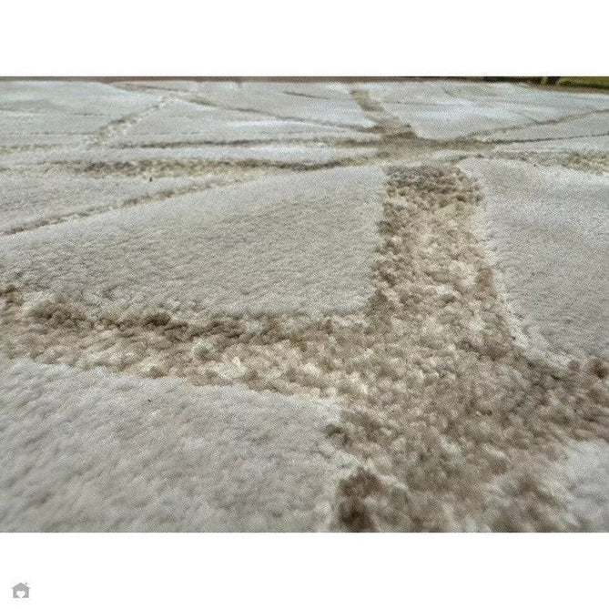 Aurora AU13 Mica Modern Geometric Distressed Metallic Shimmer Textured High-Density Soft Smooth Low Profile Polyblend Short-Pile Beige/Brown/Champagne/Taupe Rug-Asiatic Carpets-Rug Love - The Most Loved Rug Store